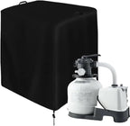 Cover for Pool Pump Filter Sand Cylinder Sunscreen Anti-UV Ground Enclosure Catcher for Swimming Shed Deck Pond(33x24x33 inch)