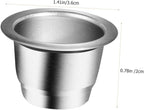 Homoyoyo Coffee Pod Filters Reusable Filter Cup Professional Drainer Compact Strainer