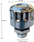NPT Breather Cap 1/2"- C-Type Air Filter Plug for Hydraulic Oil Tank Covers and Gearbox Exhaust Valves - Ideal for Coolant Tanks, Reservoirs, Hydraulic Oil Tanks, and Gearboxes (1/2″ Small Cap)