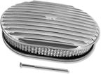 Tall Valve Covers For SBC 283 305 327 350 400 1958-1986 and 12" Oval Air Cleaner Full Finned Polished