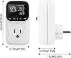 Diymore 1800W Digital Temperature Controller Plug in Thermostat Outlet Digital RV Thermostat Heating Cooling Mode Timer 15A /120V -104℉~210℉ for Incubator Thermometer Pool Thermometer