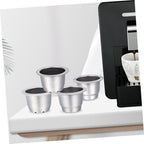 Homoyoyo 4pcs Reusable Coffee Filter Cups Multi-function Drainers for Home Office and Coffee Shops Design Fine Mesh for Better Flavor Extraction