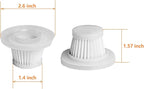 Hepa Filters Replacement compatible with UPFOX Car Vacuum Portable Cordless, Filters for LIPWUS Portable Mini Car Vacuum, 3pack Washable Filters Works on Absob AB-105 Handheld Vac.