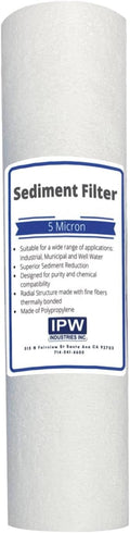 Pack of 1 Compatible Replacment filter set for GE GXWH04F GXWH20F GXWH20S GXRM10 GX1S01R Compatible Filters, 5 Micron Water Filter Cartridges by IPW Industries Inc.