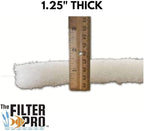Cut Replacement Skimmer Mat Beige Coarse Filter Media to Fit Popular Brands, Made in USA (14" x 18" x 1.25" Thick - 3 Pack)
