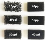 30 ppi Reticulated Sponge Regicell Automotive Air Filter, Noise Suppression Filtration, Black Speaker Foam Size (4, 24 X 36 X 2")