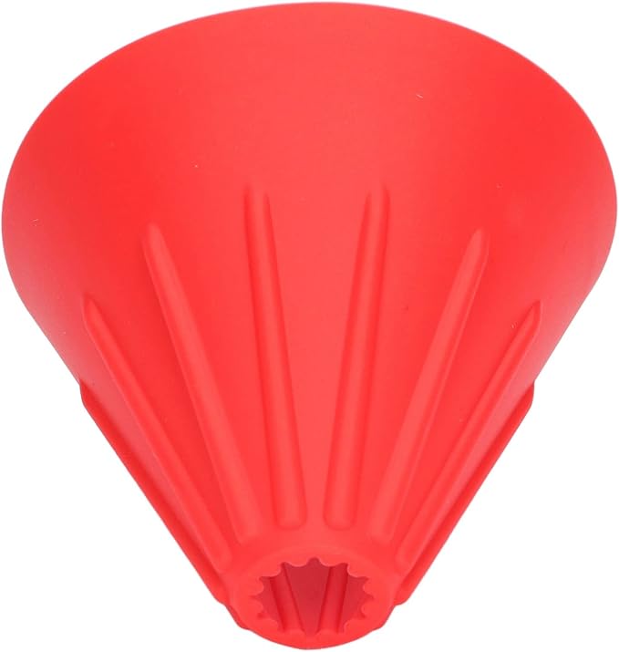 Silicone Coffee Dripper Collapsible Coffee Filter Foldable Portable Reusable Travel Camping Office Home Free Lightweight Easy Brew (Red)