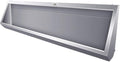 Wall-Mounted Stainless Steel Urinal Trough with Drain Pipe and Sensor, 304 Steel Commercial Multi-User Urinal, 100CM/150CM, for Schools and Construction Sites (150CM)