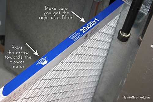 Lamons KP-16x25x2x2.AZ.DSC Assigned by Sterling Seal & Supply, (STCC) Furnace Air Filter, 16x25x2 Purolator Key Pleat Extended Surface Pleated Air Filter, Mechanical MERV 8 (Pack of 2)