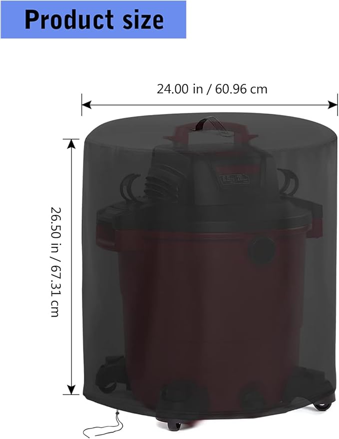Foldable Protective Cover Portable Accessory for Commercial Wet Dry Vacuum Sturdy Polyester Construction Vacuum Protectors
