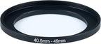 40.5mm to 49mm Step-Up Ring Filter Adapter for All Brands UV ND CPL Metal Ring Step-Up Rings Adapter Filter (40.5mm-49mm)