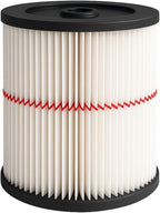 Nispira 9-17816 17816 Red Stripe Replacement HEPA Filter for Craftsman Craftsman Shop Vac Wet/Dry Vacuum 5/6/8/12/16/32 Gallon Larger, 1 Pack