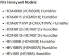 Honeywell HC14PF3 Replacement Wicking Filter E, 3 pack, white, 3 Count