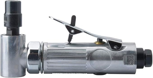 1/4-Inch 90° Angle Air Die Grinder, Mini Pneumatic Angle Die Grinder, Compact Air-Powered Grinder for Grinding, Polishing, Porting, and Deburring - Polished Finish