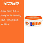 Oiling Tub (3 Liter) - Durable, Resealable Orange Tub for Submerging and Evenly Oiling Powersports Air Filters, Reduces Waste and Mess, Ideal for Dirt Bikes, ATVs, and Motocross Maintenance