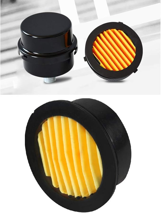 2 Pcs Air Compressor Silencer Filter Metal Air Compressor Intake Filter Noise Muffler Silencer 1/2"PT 20mm