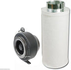ARC-POWER 8" x 40" Hydro Activated Carbon Scrubber Odor Control Filter with 8" Inline Fan