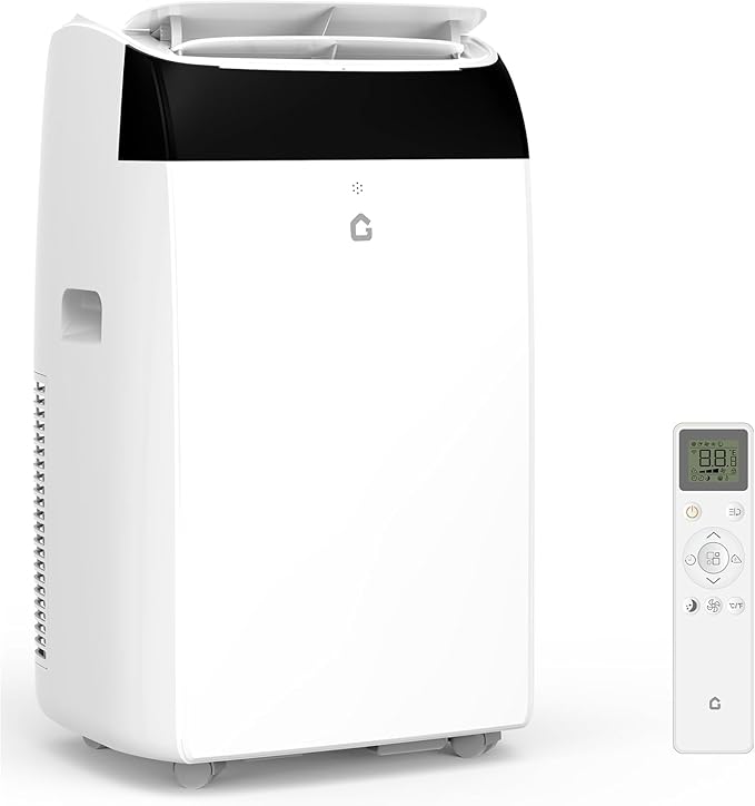 14000 BTU Portable Air Conditioners, 3-IN-1 Free Standing Cooling AC Unit with Fan & Dehumidifier, Quiet Air Condicionado Cooling Up to 750 Sq.Ft, with Remote Control & 24H Timer Function