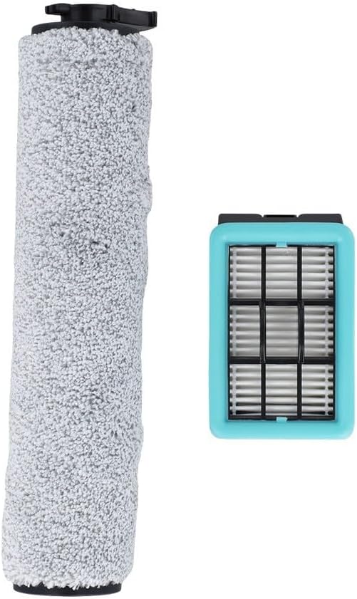 Replacement Roller Brush and Filter Kit Compatible with for CrossWave HF2/3845N/3831 Floor Scrubber Wet Dry Vacuum, Hard