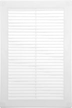 Vent Systems 8'' x 12'' Inch White Soffit Vent Cover - Pack of 100 - Flat Square Air Vent Louver - Grille Cover - Built-in Insect Screen - HVAC Vents for Bathroom, Home Office, Kitchen 8x12 Inch