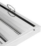 Soro Essentials- 16" W x 20" H Stainless Steel Commercial Kitchen Hood Filter with Handles- Hood Filters Range Hood Filter Range Hood Baffle Grease Filter for Restaurant Kitchen Exhaust Hoods