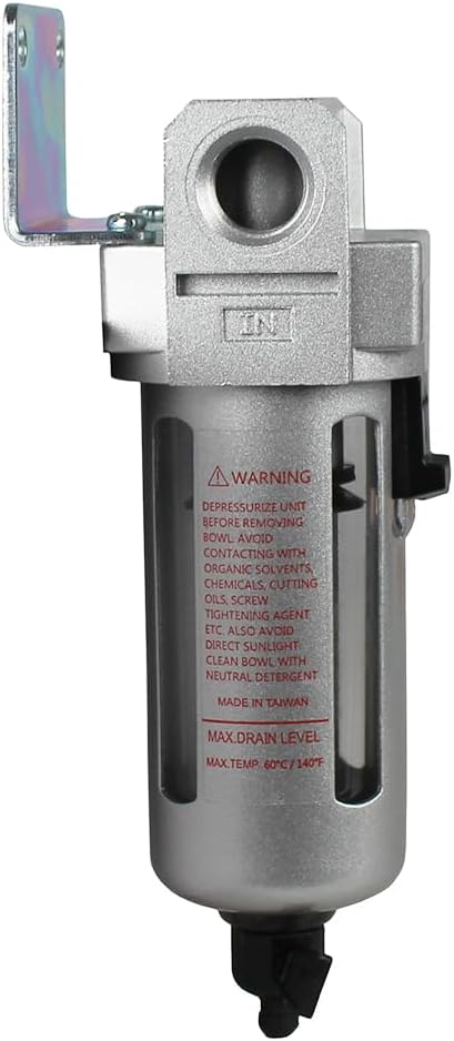 3/8" Compressed Air In Line Moisture/Water Filter Trap