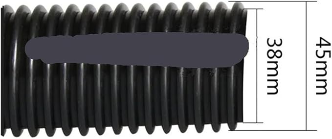 Industrial Vacuum Cleaner Black Pipe EVA Hose Diameter 32mm 35mm 38mm 40mm 45mm 50mm Threaded Tube Parts(With timing function)