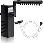 Submersible Internal Aquarium Filter Multiple Function Powerful Pump Fish Tank Filter for 10-20 Gallon Tanks 105 GPH 5W