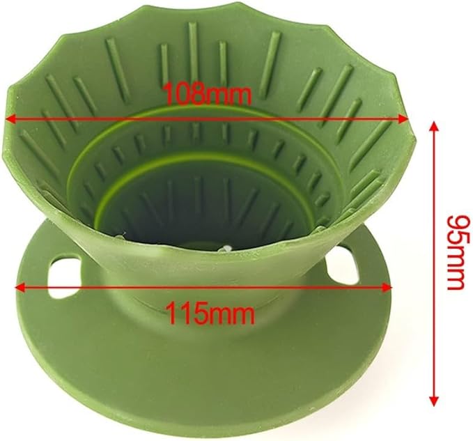 Portable Coffee Dripper, Silicone Collapsible Design for Easy Pour Over Making, for Travel and Outdoors (green)