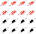 Aquarium Check Valves - 16pcs One Way Air Pump Valves Non-Return for 3/16 inch Fish Tank Aerator Airline Tubing Accessories Pipe Fitting Clear