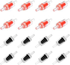 Aquarium Check Valves - 16pcs One Way Air Pump Valves Non-Return for 3/16 inch Fish Tank Aerator Airline Tubing Accessories Pipe Fitting Clear