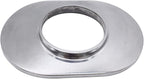 1 Set SHLPDFM Air Cleaner Polished Aluminum Silver 12"" Oval Full Finned Air Cleaner Assembly Fits for Chevy, Ford, & Mopar Hot Rod