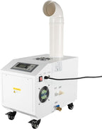 Agricultural Ultrasonic Humidifier, 110V 300W Agricultural Humidifier with 10 Atomizing Discs & 160m³/H Air Flow, Cool Mist Machine with Humidity Sensor and Water Filter for Warehouse Greenhouse