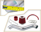 Short Ram Air Intake Kit & Red Filter Combo Compatible for 97-01 Honda Prelude (All Model) / 98-02 Accord L4 Engine