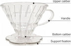 Cone Shape Coffee Filter Cup with Comfortable Grip Portable Dripper Household Hand Brewed Maker Coffee Filter