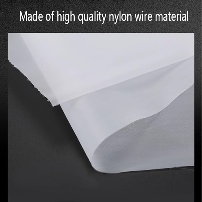 Fine Filter Mesh Nylon Fabric, Recycling Screens for The Industry 48 Micron Nylon Filter Mesh(150 Mesh,1x1 m)