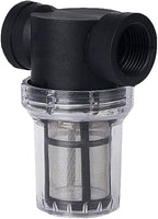 Budget Transparent Inline Filter - 1/2 3/4 1 Plastic Screen for Aquaculture Sediment & Sprinkler Pre-Filtration(G3I4 80 Mesh)