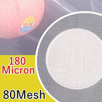 Fine Filter Mesh Nylon Fabric, Recycling Screens for Kitchen Filtration Food Wine 80-500 Mesh(80mesh 180micron,1x10 meter)