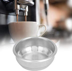 Fdit 58mm Stainless Steel Coffee Filter Basket Single Layer Double Doses Filter Coffee Machine Replacement Parts