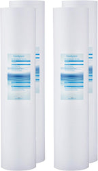 Geekpure 20-Inch Whole House Polypropylene PP Sediment Replacement Filters-4.5" x 20"-5 Micron-Pack of 4