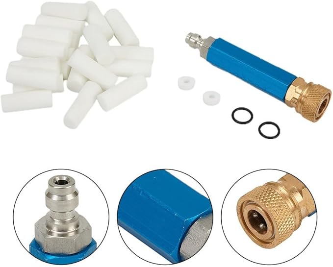 High Pressure Oil Water Separator for Compressor, Air Treatment Filter 0-30MPa, Aluminum Compressed Air Filter with Seal Rings and Gaskets