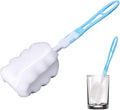 360° Rotatable Head Soft Bottle Brush - Foam Bottle Brush | Non-Scratch Washing Scrubber Cleaner | Foam Brush for Tumblers | Bottle Soft Brush | Baby Bottle Sponge Brush | Easy Clean Sponge Brush