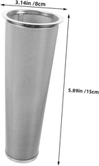 Angoily Stainless Steel Cold Brew Coffee Filter for Mason Jars Durable Strainer for Iced Tea and Juices Portable Infuser for Enhanced Flavor Extraction Cone Design