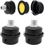 3PCS 1/2" Thread Air Compressor Silencer,20mm Air Compressor Intake Filter Sound Muffler Accessories,Air Compressor Muffler Accessories for generators,blowers, exhaust ports O-H-067-1/2