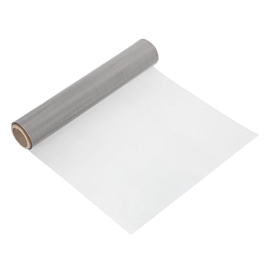 uxcell 50 Mesh 79" x 12" Woven Wire Mesh, 304 Stainless Steel Air Vent Filter Screen, Window Screen Mesh for DIY Projects Vents Cover Filtration Animals Fence