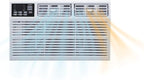 Whirlpool 18,000 BTU 230V Window Air Conditioner with Supplemental Heat, Window Mounted AC Unit with Heater for Apartment, Living Room, Bedroom, Large Rooms up to 1000 Square Feet