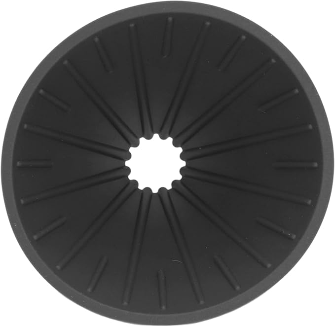 Silicone Coffee Dripper Collapsible Coffee Filter Foldable Silicone Coffee Dripper Portable Reusable Brewing Tool for Travel Camping Office Home Free Lightweight Easy Clean (Black)