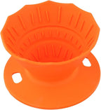 Portable Coffee Dripper, Silicone Collapsible Design for Easy Pour Over Making, for Travel and Outdoors (red)