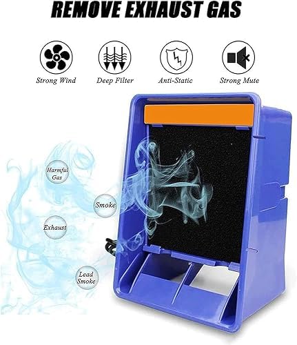 Fume Absorber, Carbon Filter, Silent Fan, Powerful Suction, Fume Purifier, Suitable for Electrostatic Discharge Soldering Stations.