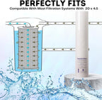 10 Micron Sediment water Filter - Whole House Water Filter Cartridge - 4.5 x 20-inch Replacement - Compatible with All Whole House Water Filter System - (20 X 4.5, 10 Count)